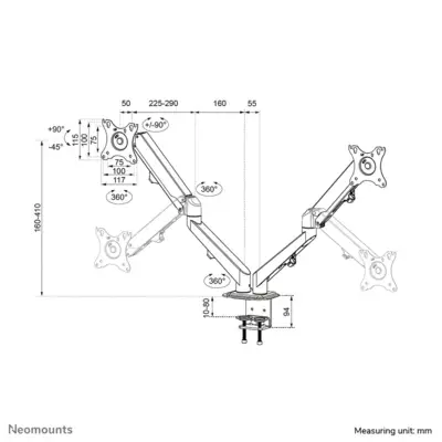 DS70-700BL2 (2 screens 17-27 inch)