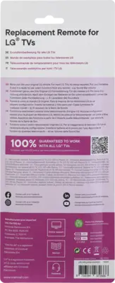 URC4911 Vervangende afstandsbed. - LG