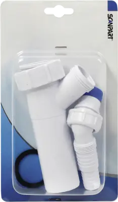 Scanpart 1130705505 T-stuk wasmachine afvoer