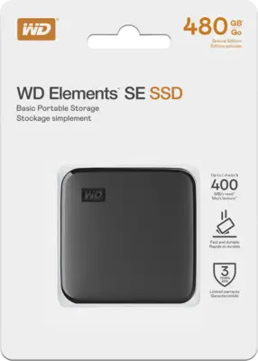 WD Elements SE 480GB Portable SSD